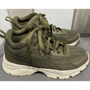 Puma Cassia Via Mid Womens Size 10 Green Athletic Shoes Sneakers 391309-04